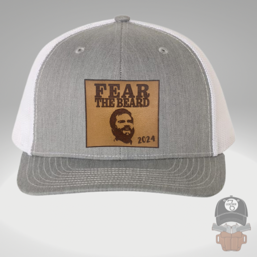 FEAR THE BEARD VANCE 2024 LEATHER PATCH HAT